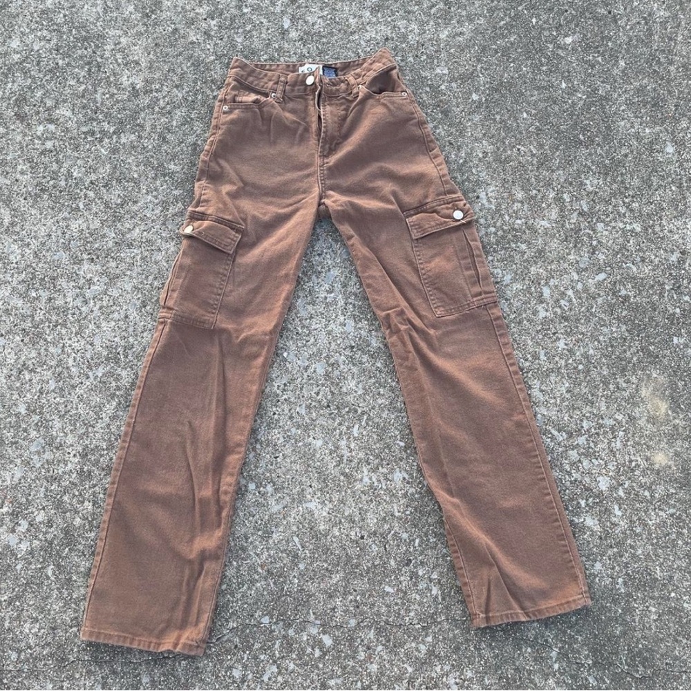 Brown Straight Leg Women's Pants